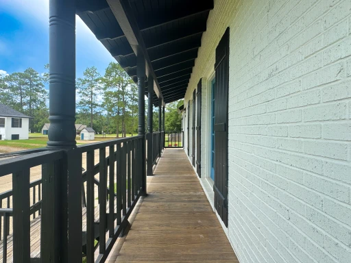 Covered walkway at Snead Drive